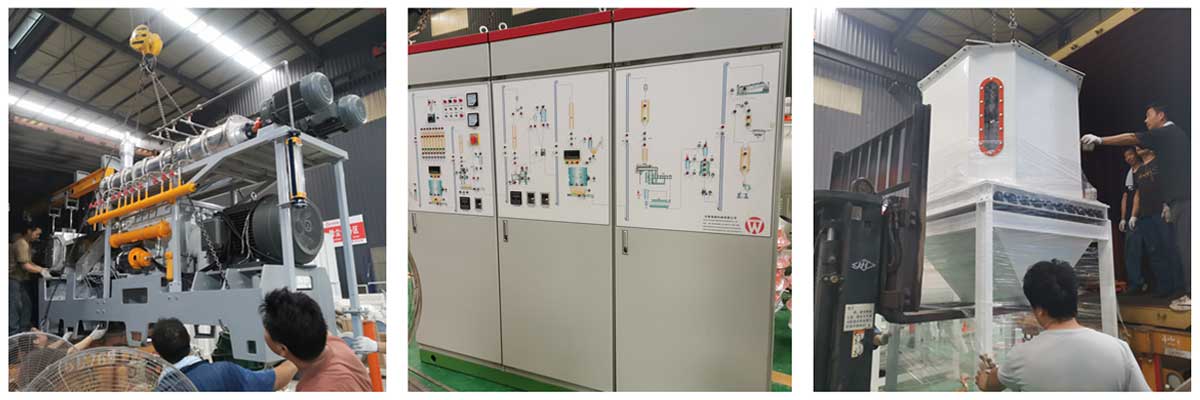 整套飼料膨化設(shè)備已發(fā)往烏克蘭